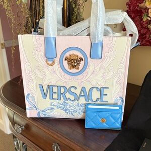 Versace Medusa Tote with wallet NWT